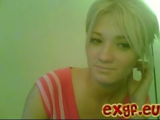 Blond ado seins webcam jouer