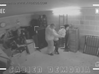 Cctv footage av beguiling tonårs sabien demonia få körd i röv av skola arbetare