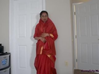 Lustful Indian mother and son in law having fun